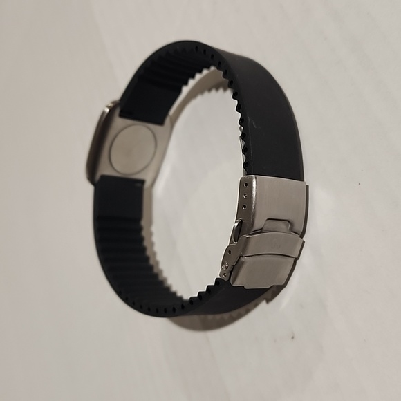 MAGNETIC BRACELET adjustable unisex mens womens stainless steel silicone rubber - Picture 2 of 4